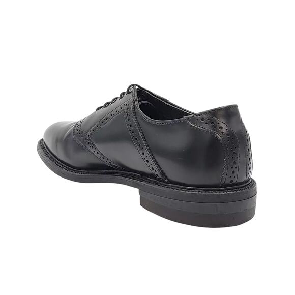 Stuart McGuire Men Spring Step Semi Brogue Oxfords Size US 9.5C Black Leather - Picture 3 of 6